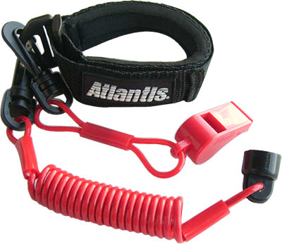 ATLANTIS PRO FLOATING WRIST/JACKET TETH ERCORD/LANYARD (RED) PART# A7453PFW