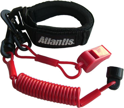 ATLANTIS PRO FLOATING WRIST/JACKET TETH ERCORD/LANYARD (RED) PART# A8123PFW