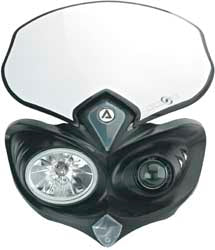 ACERBIS CYCLOPS HEADLIGHT (BLACK) PART# 2042690001 NEW