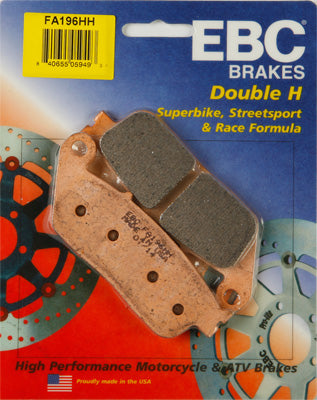 EBC HI-PERFORMANCE REAR BRAKE PADS PART# FA196HH NEW