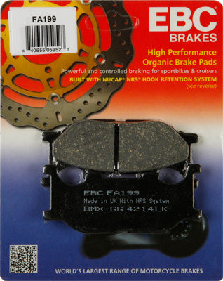 EBC BRAKE PADS PART# FA199 NEW