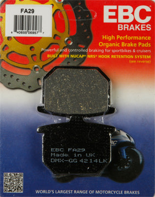 EBC BRAKE PADS PART# FA29 NEW