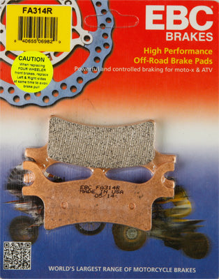 EBC BRAKE PADS PART# FA314R NEW