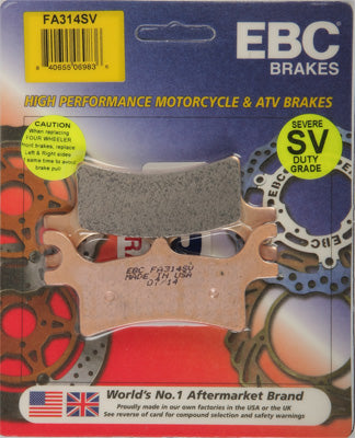 EBC BRAKE PADS PART# FA314SV NEW