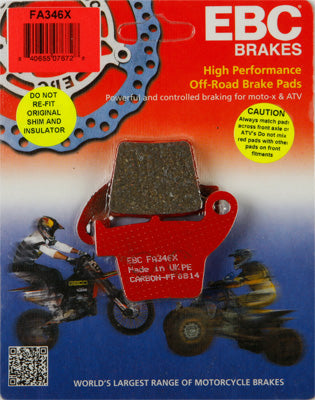 EBC BRAKE PADS PART# FA346X NEW