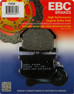 EBC BRAKE PADS PART# FA34 NEW