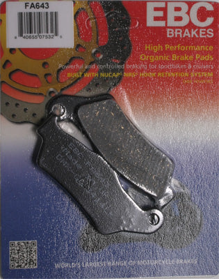 EBC 2015 Harley-Davidson XG 750 Street EBC BRAKE PAD STREET SERIES MO DELS FA643