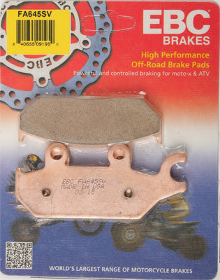 EBC 2015 Commander Max 1000 LTD SEVERE BRAKE PAD FRONT RIGHT FA645SV Can-Am