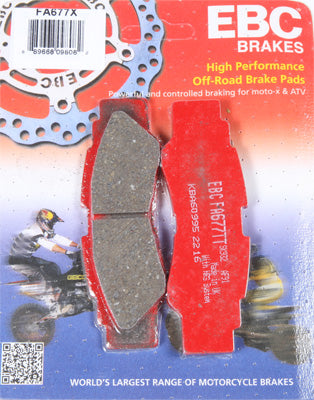 EBC 2016 YXZ 1000 R STANDARD BRAKE PAD REAR FA677X Yamaha