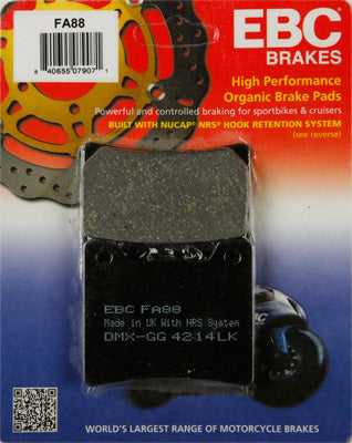 EBC BRAKE PADS PART# FA88 NEW