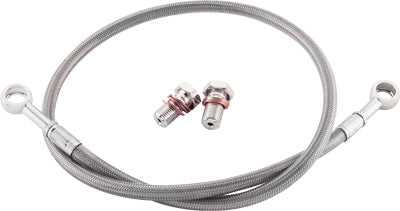 GALFER 2009-2012 Kawasaki ZX600 Ninja ZX-6R BRAKE LINE REAR SILVER KAWASAKI D719