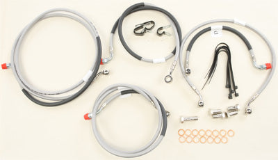 GALFER BRAKELINE 2 LINE FRONT STAINLESS STEEL CABLE KIT FK003D813-5