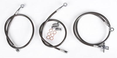 STREAMLINE FRONT BRAKE LINE KIT STANDARD (SMOKE) PART# LTR450-F-SMK NEW