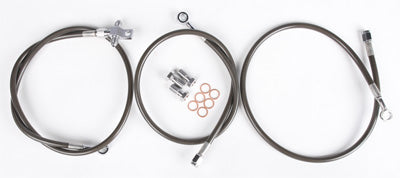 STREAMLINE FRONT BRAKE LINE KIT 2 (SMOKE) PART# YFZ450-F-2SMOKE NEW