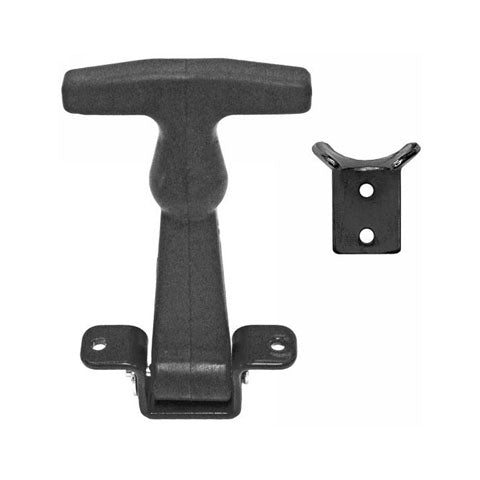 BUYERS 4-7/8" RUBBER HOOD CATCH WITH BLACK "A" BRACKET WJ201H