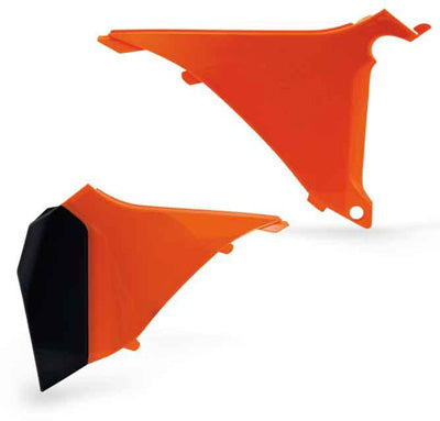 ACERBIS AIR BOX COVERS (ORANGE) PART# 2205450237 NEW