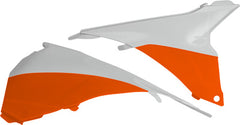 ACERBIS AIRBOX COVER WHITE/ORANGE WHITE/ORANGE PART# 2314291088 NEW