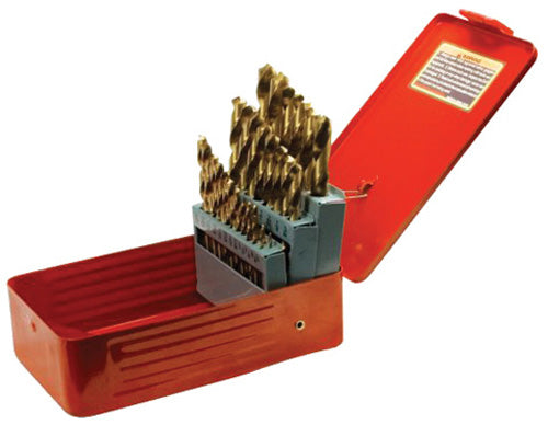 PERFORMANCETOOL W9017 29PC DRILL BIT SET W STEEL CASE