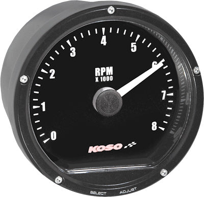 KOSO TNT TACHOMETER 8000 RPM BLACK CASING PART# BA035112 NEW