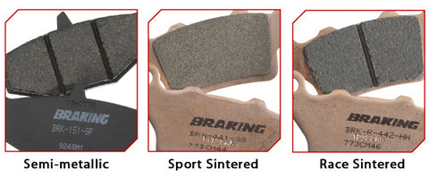 BRAKING HIGH-PERFORMANCE BRAKE PAD SINTERED SPORT PART# 828CM56 NEW