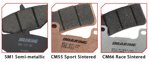 BRAKING HIGH-PERFORMANCE BRAKE PAD SEMI-METALLIC PART# 692SM1 NEW