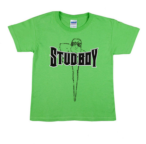 STUDBOY STUD BOY 2013 LIME KIDS T-SHIRT SMALL 2520-00