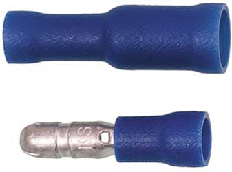 WPS BULLET RECEPTACLES ADAPTERS 16-14 AWG BLUE 15/PK PART# 1885C NEW