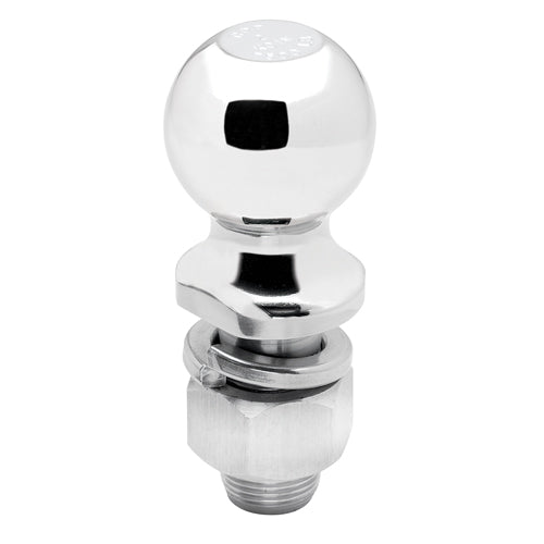 CEQUENT 63909 PACKAGED HITCH BALL 2"X1"X2-1 8" 7500 GTW CHROME