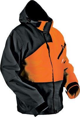 HMK HUSTLER 2 JACKET BLACK/ORANGE SMALL PART# HM7JHUS2BOS