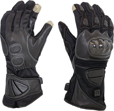 VENTURE CARBON 12V HEATED GLOVES BLACK MEDIUM PART# MC-325 M