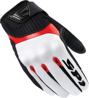 SPIDI G-FLASH TEX GLOVES WHITE/BLACK/RED 3X-LARGE PART# B48K3-021-3X = 3EA