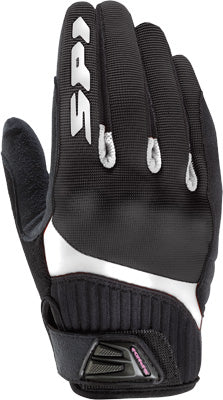 SPIDI G-FLASH TEX LADY GLOVES BLACK/WHITE X-LARGE PART# B49K3-011-X =3EA