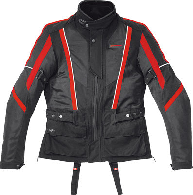 SPIDI NETWIN ALL SEASON JACKET BLACK /RED X-LARGE PART# D69-021-X