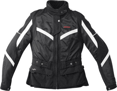 SPIDI NETWIN ALL SEASON LADIES JACKE T BLACK/WHITE X-LARGE PART# D70-011-X