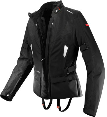 SPIDI VOYAGER LADIES H2OUT JACKET BLACK LARGE PART# D121-026-L