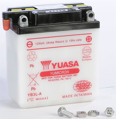 YUASA BATTERY YB3L-A YUMICRON PART# YUAM223LA NEW