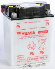 YUASA 1994-1995 400L 2x4 BATTERY YB14A-A2 YUAM2214A PLT-250 Polaris