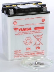 YUASA BATTERY YB14L-A2 YUMICRON PART# YUAM2214Y NEW