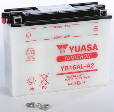 YUASA BATTERY YB16AL-A2 YUMICRON PART# YUAM22162 NEW