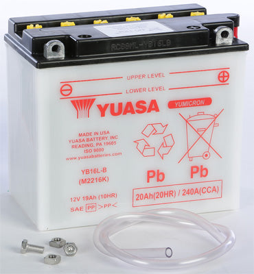 YUASA BATTERY YB16L-B YUMICRON PART# YUAM2216K NEW