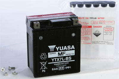 YUASA BATTERY YTX7L-BS SEAED PART# YUAM327BS NEW