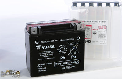 YUASA BATTERY YTX20-BS SEALED PART# YUAM32RBS NEW