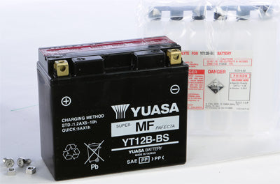 YUASA BATTERY YT12B-BS SEALED PART# YUAM6212B (PLT-144) NEW