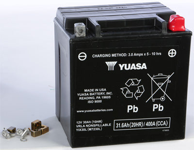 YUASA 2007-2009 Harley-Davidson FLHT Electra Glide BATTERY YIX30L SEALED YUAM723