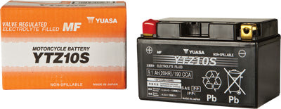 YUASA 2011-2013 Yamaha FZS800 FZ8 BATTERY YTZ10S SEALED YUAM7210A PLT-200