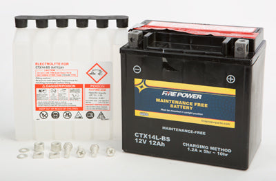 WPS BATTERY MAINT FREE CTX14L-BS PART# CTX14L-BS NEW