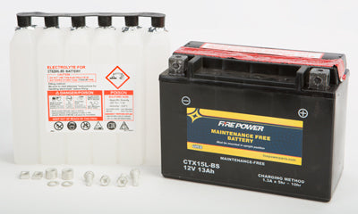 WPS BATTERY MAINT FREE CTX15L-BS PART# CTX15L-BS NEW