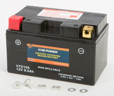 WPS 2013-2014 Honda CB500F BATTERY FA SEALED CTZ10S FACTO RY ACTIVATED SEALED CT