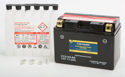 WPS BATTERY MAINT FREE CTZ14S-BS PART# CTZ14S-BS NEW