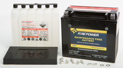 WPS BATTERY MAINT FREE CTX19L-BS PART# CTX19L-BS NEW